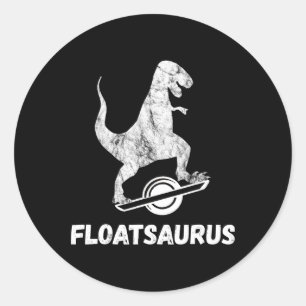 Elektrisches Skateboard Float T-rex Saurus One Whe Runder Aufkleber
