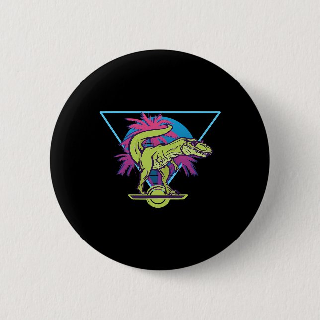 Elektrisches Skateboard Modern Floating T-Rex Retr Button (Vorderseite)