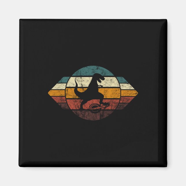Elektrisches Skateboard Vintage Retro schwebender  Magnet (Vorne)