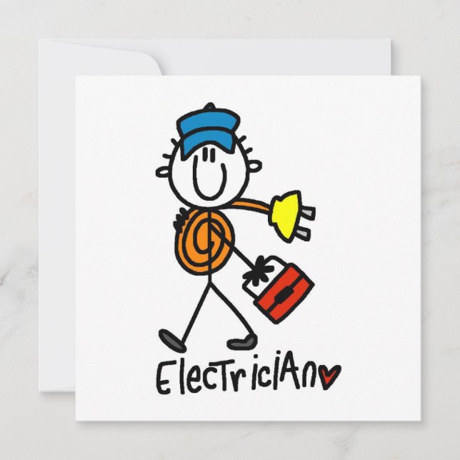 Elektrisches Strichmännchen (Vorderseite)