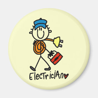 Elektrisches Strichmännchen Magnet