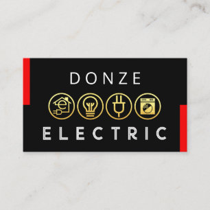 Elektrisches Symbol Icon Reparatur Visitenkarte