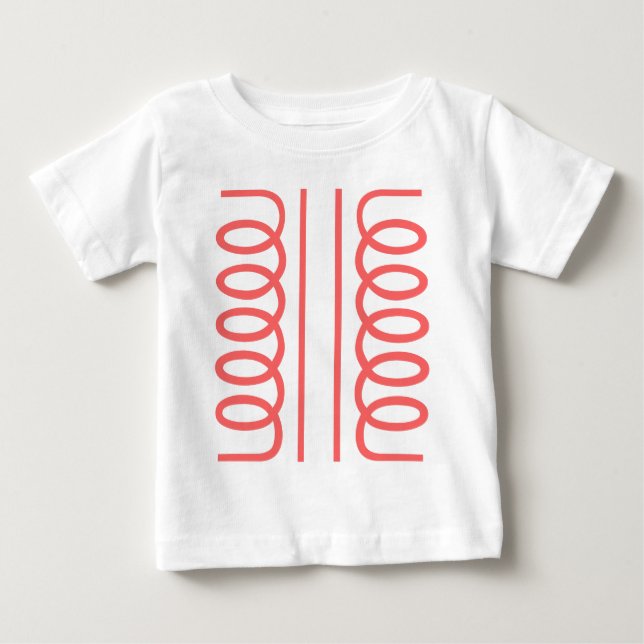 Elektrisches Transformatorsymbol Baby T-shirt (Vorderseite)