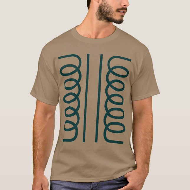 Elektrisches Transformatorsymbol T-Shirt (Vorderseite)