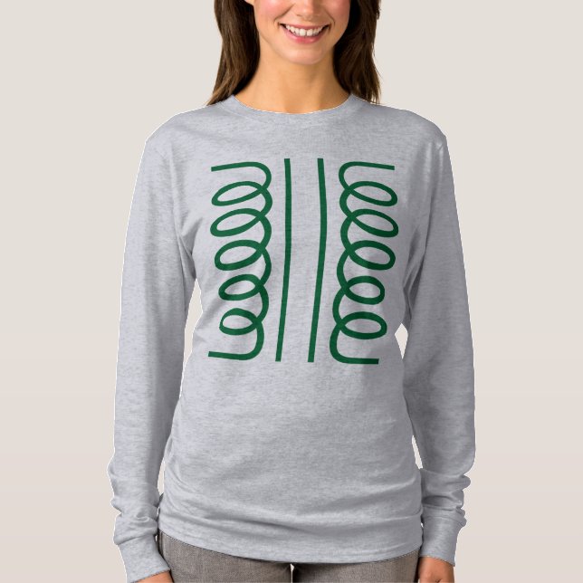 Elektrisches Transformatorsymbol T-Shirt (Vorderseite)