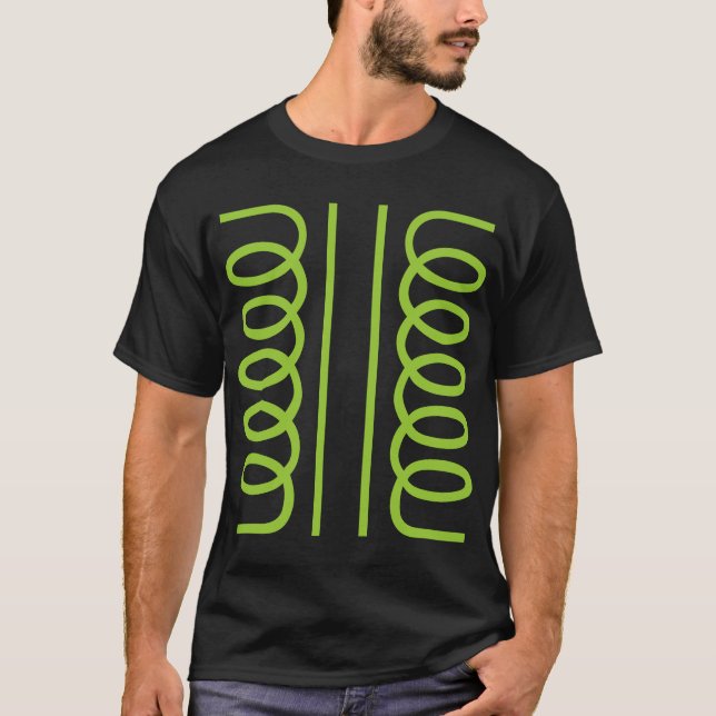 Elektrisches Transformatorsymbol T-Shirt (Vorderseite)
