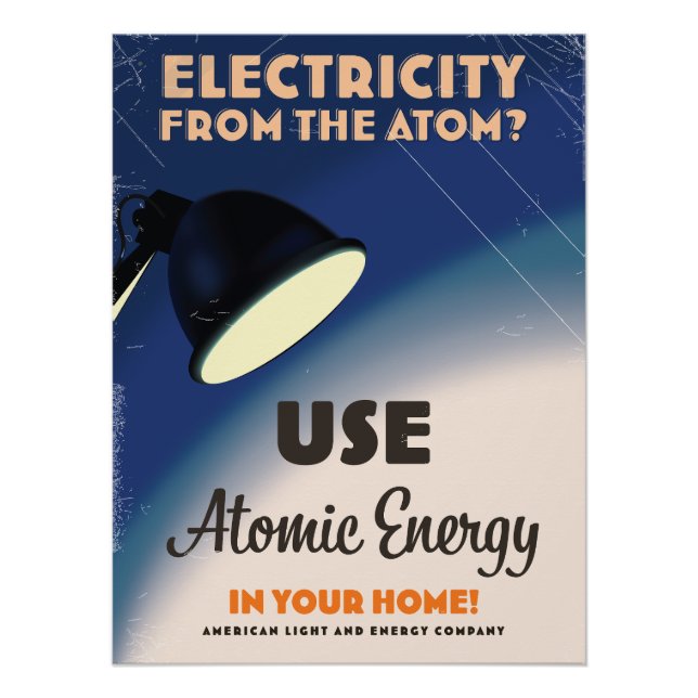 Elektrizität aus dem Atom? Poster (Vorderseite)