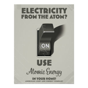 Elektrizität aus dem Atom Poster