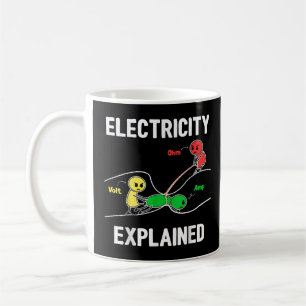 Elektrizität erklärt Ohm Volt Ampere Electrician Kaffeetasse