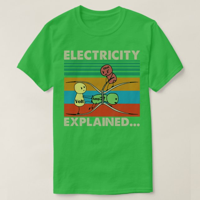 Elektrizität erklärt ThirtElektrizität erklärt T-Shirt (Design vorne)