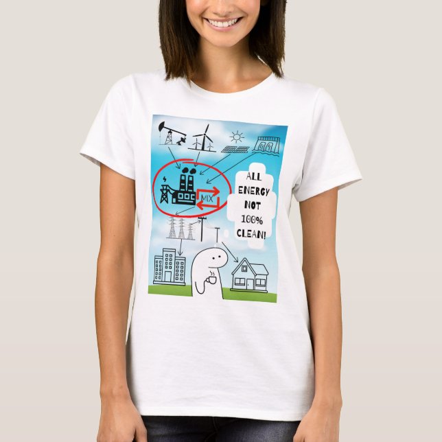 ELEKTRIZITÄT IST SCHWER T-Shirt (Vorderseite)