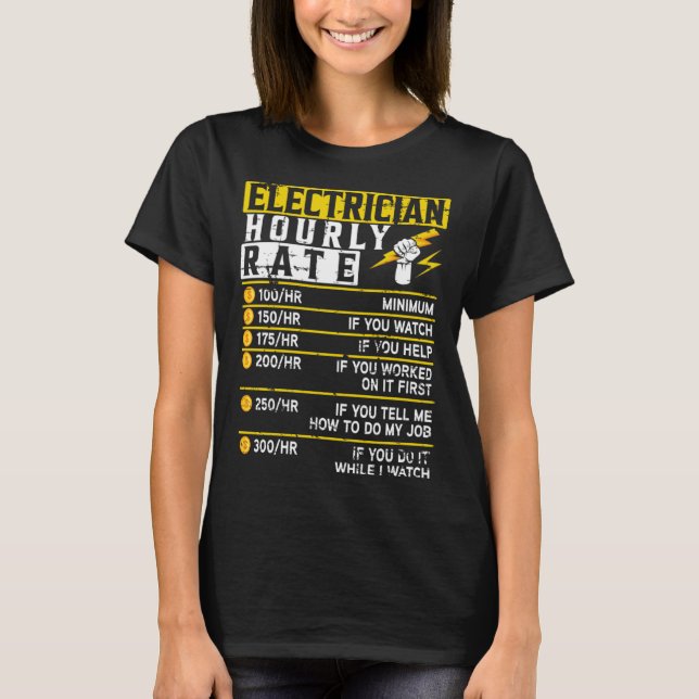 Elektrizitätsstundenspannungsleitung Ca T-Shirt (Vorderseite)