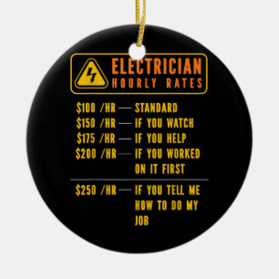 Elektrizitätsstundentarife Keramik Ornament
