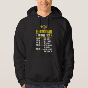 Elektrizitätsversorger für Männer - Stundensatz Hoodie