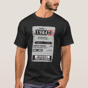 Elektrizitätszähler Drei-Phasen-Meter-Geburtstag 1 T-Shirt
