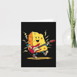 Elektro-Gitarren-Käse-Kostüm für Milchprodukte- un Karte