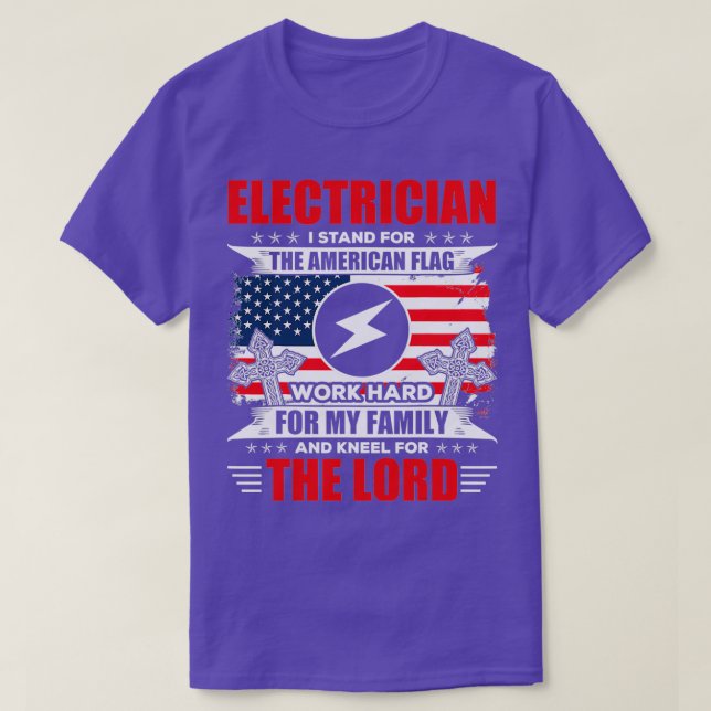 Elektro ich stehe für mein Familiengeschenk Funny T-Shirt (Design vorne)