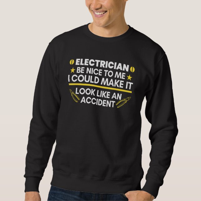 Elektro-nett zu mir Elektro Sweatshirt (Vorderseite)