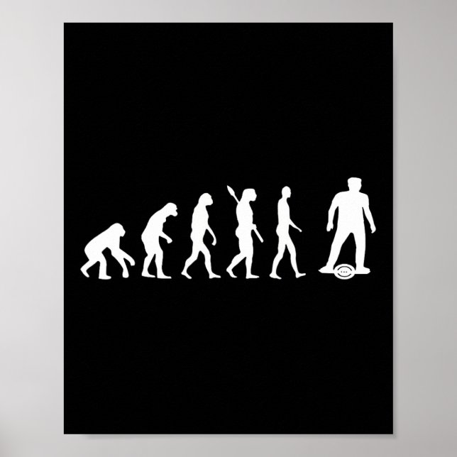Elektro-Skateboard-Evolution Monowheel Onewheel F Poster (Vorne)