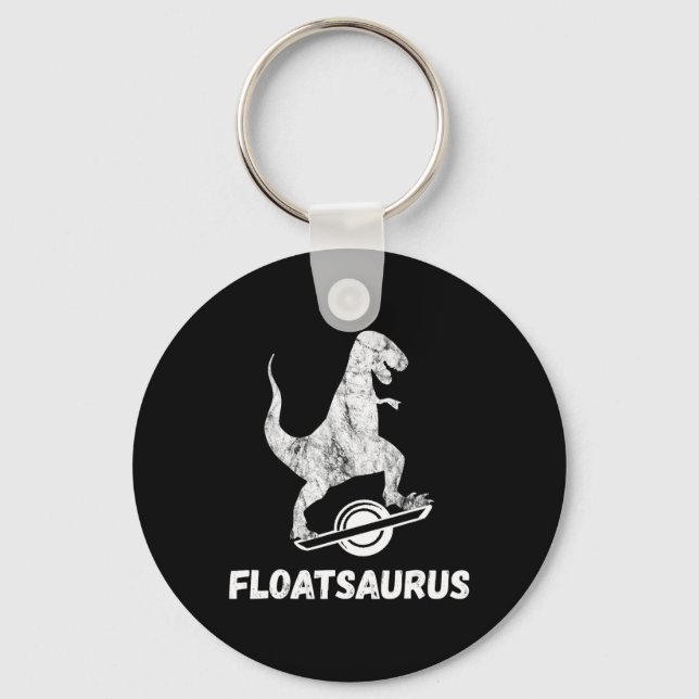 Elektro-Skateboard Float T-Rex Saurus Ein Rad V Schlüsselanhänger (Vorderseite)
