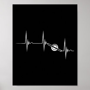 Elektro-Skateboard Herzschlag Ekg Puls Onewheel F Poster