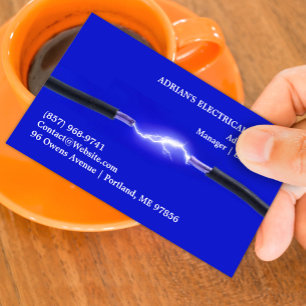 Elektrobetriebskarte Visitenkarte