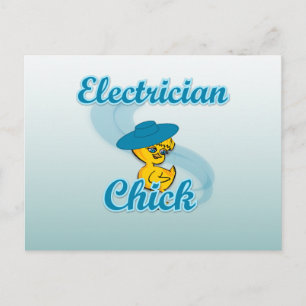 Elektrochick #3 postkarte
