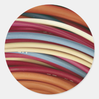 Elektrodraht Runder Aufkleber