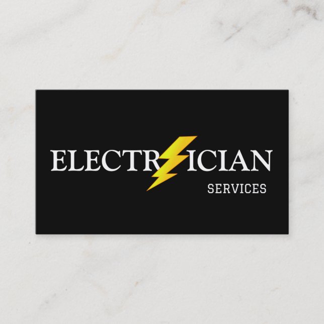 Elektrofachbetrieb - Elektriker Visitenkarte (Vorderseite)