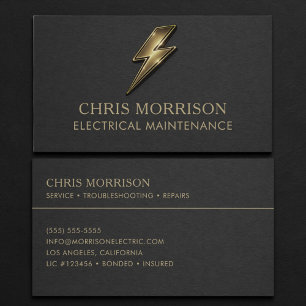 Elektrofachmann für Wartung Visitenkarte