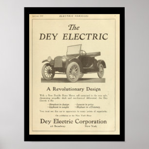 Elektrofahrzeuge Kraftfahrzeuge Veteran Poster