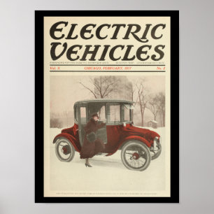 Elektrofahrzeuge Kraftfahrzeuge Veteran Poster