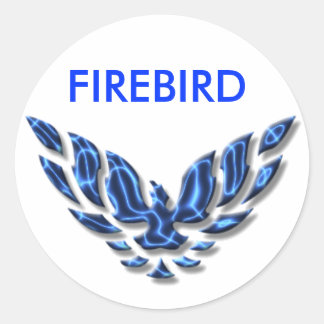 Elektrofeuervogel Runder Aufkleber