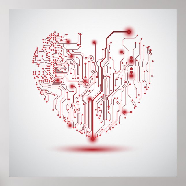 Elektroherz-Plakat Poster (Vorne)