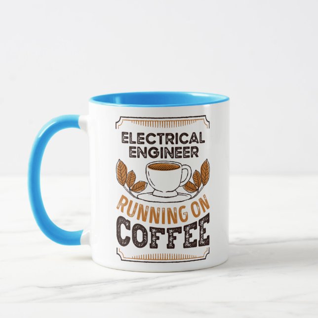 Elektroingenieur, der auf Coffee Caffeine Gif läuf Tasse (Links)