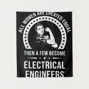 Elektroingenieur für Frauen ist gleich Wandteppich