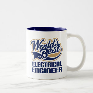 Elektroingenieur-Geschenk (Welten am besten) Zweifarbige Tasse