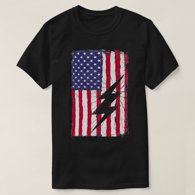 Elektroingenieur Lineman (26) T-Shirt (Design vorne)