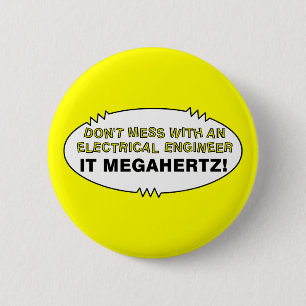 Elektroingenieur Megahertz Oval Button