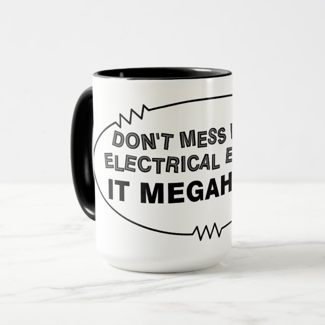 Elektroingenieur Megahertz Tasse (Vorderseite Links)