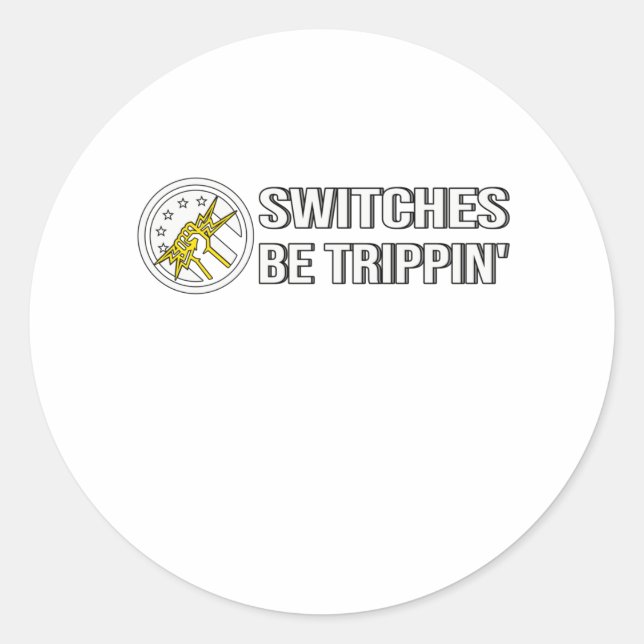 Elektroingenieur Pun Flag Elektronik Runder Aufkleber (Vorderseite)