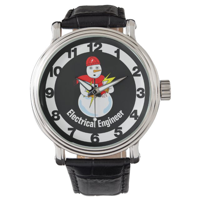Elektroingenieur Snowman Armbanduhr (Vorderseite)