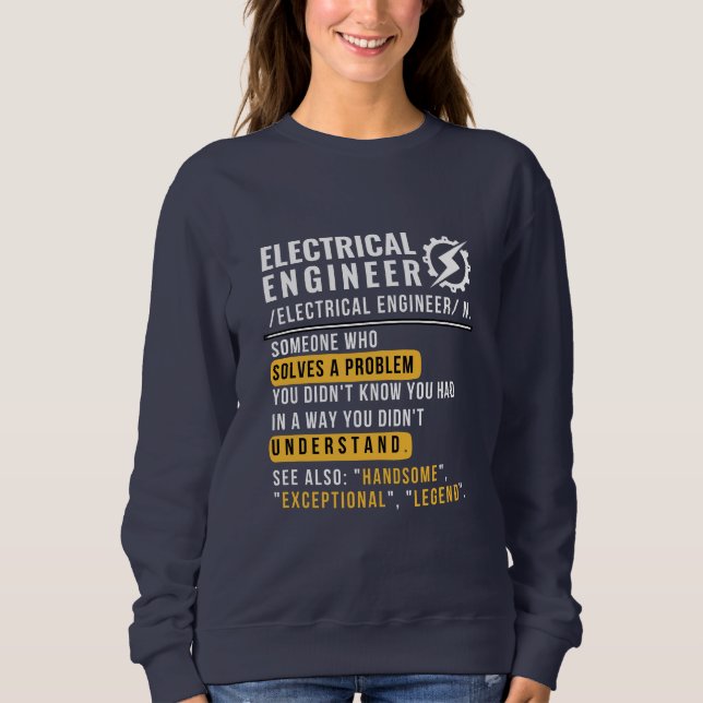 Elektroingenieur [Substantiv] Sweatshirt (Vorderseite)