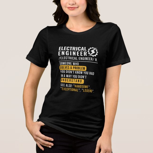 Elektroingenieur [Substantiv] T - Shirt (Vorderseite)