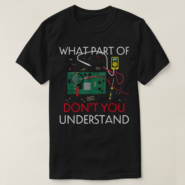 Elektroingenieur verleiht Funny Electrical Motor T-Shirt (Design vorne)