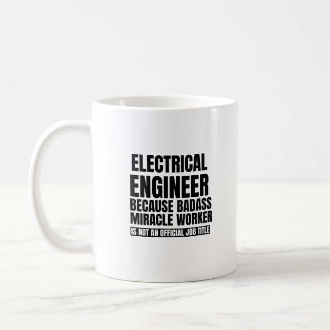 Elektroingenieur, weil Wunder-Mitarbeiter Kaffeetasse (Links)