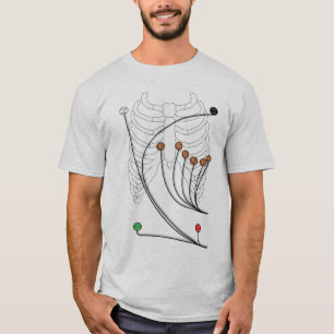 Elektrokardiogramm EKG/ECG führt - gesundes Herz T-Shirt