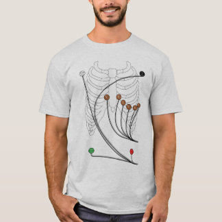 Elektrokardiogramm EKG/ECG führt - gesundes Herz T-Shirt
