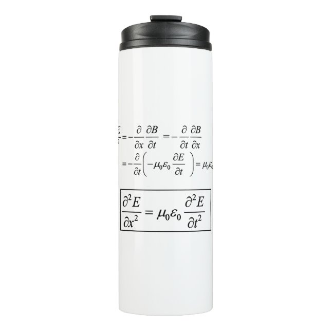 elektromagnetische Gleichung Thermosbecher (Vorderseite)