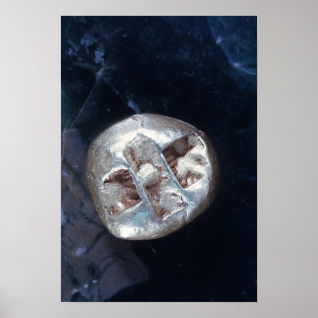 Elektronenstatistik, c.600 v. Chr. Poster (Vorne)